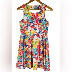 Floral Colorful Dress Y2K JJ Authentic Dainty Feminine Fall Summer Spring Flare